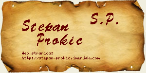 Stepan Prokić vizit kartica